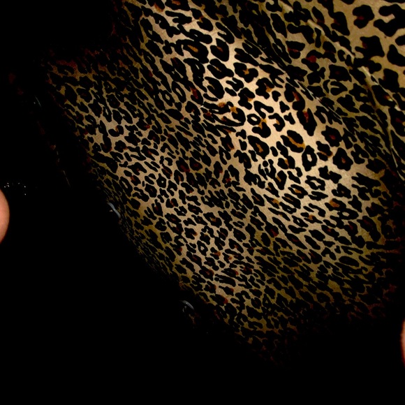 Leopard Print Silkland 100% Silk Jacket / Coat /Blazer. Size 8 - Picture 4 of 4